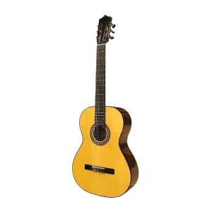 گیتار مارتینز مدل Martinez MC-20S به رنگ زرد با صفحه چوب یکپارچه ی صنوبر مناسب برای هنرجوی مبتدی با قیمت مقرون به صرفه.