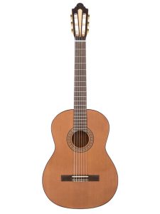 راهنمای خرید گیتار مناسب برای هنرجوی مبتدی: در تصویر عکس گیتار کلاسیک مدل santos-martinez-preludio-classic را میبینید که برای شروع هنرجو ها بسیار عالی می باشد.